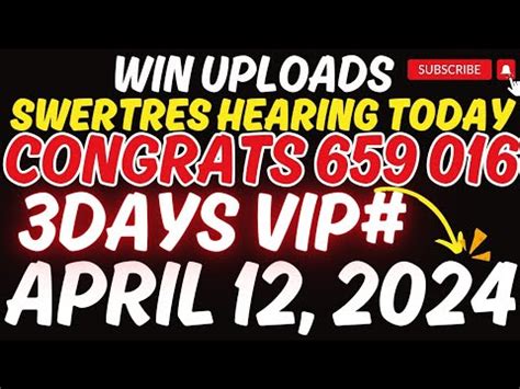 SWERTRES HEARING TODAY VIP UPDATE APRIL 5, 2024 .